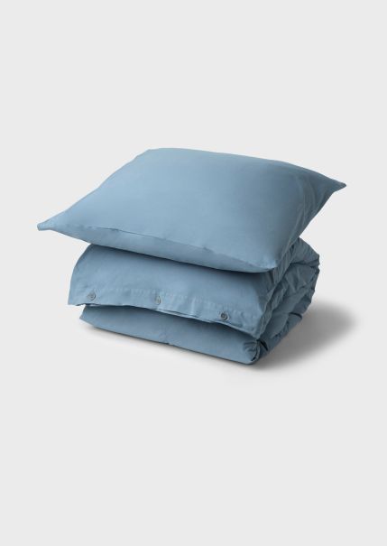 Bed Set - Plain - 140 X 220 + 80 X 80 - Light Blue Home Bedding Klitmoller Collective Precision