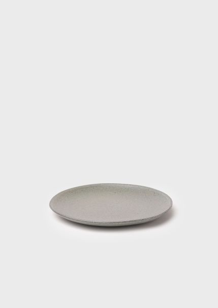 Ceramics Lunch Plate - 22 Cm - Concrete Klitmoller Collective Spacious Home