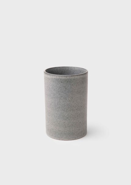 Home Medium Flower Vase - Concrete Ceramics Klitmoller Collective Top