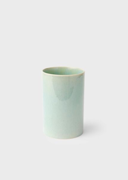 Klitmoller Collective Spacious Home Medium Flower Vase - Turqouise Ceramics