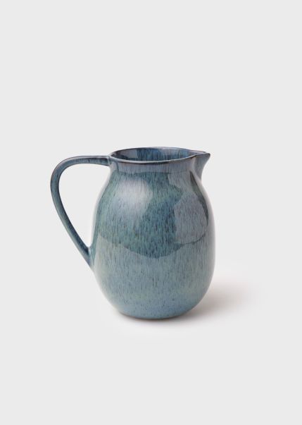 Eclectic Water Jug - Light Blue Klitmoller Collective Ceramics Home