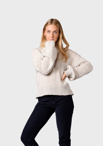 Women Efficient Klitmoller Collective Fie Knit - Pastel Grey Knitwear