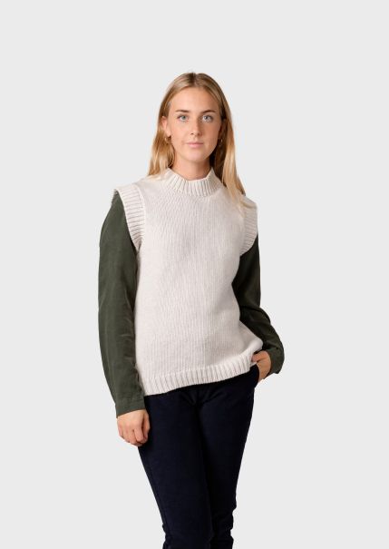 Easy Klitmoller Collective Knitwear Leah Knit Vest - Pastel Grey Women