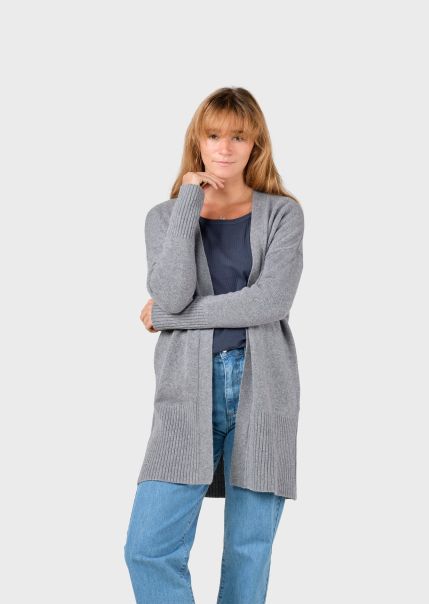 Knitwear Rosemarie Knit Cardigan - Light Grey Klitmoller Collective Women Solid