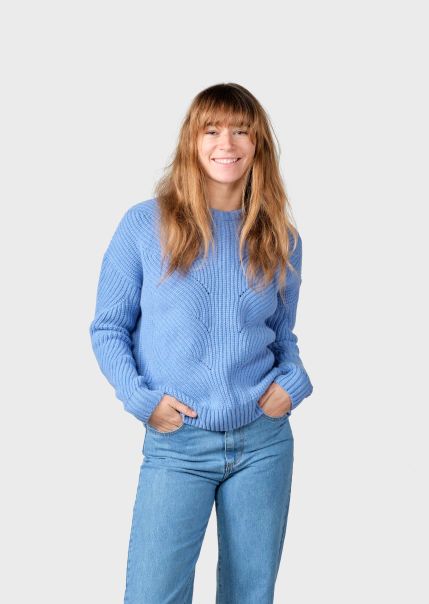 Online Klitmoller Collective Women Sanna Knit - Light Blue Knitwear