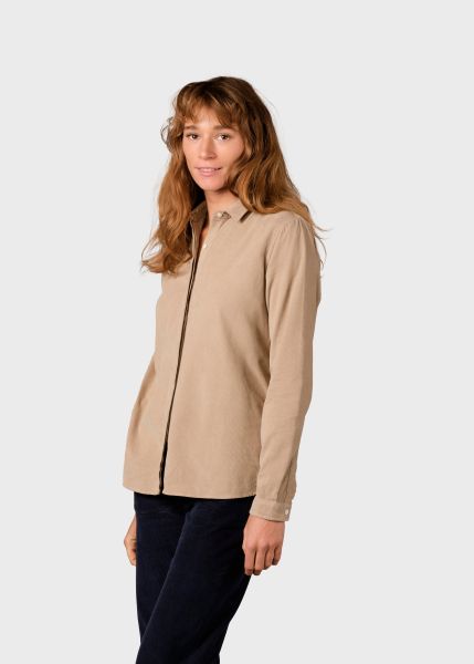 Julie Corduroy Shirt - Sand Easy Klitmoller Collective Shirts Women