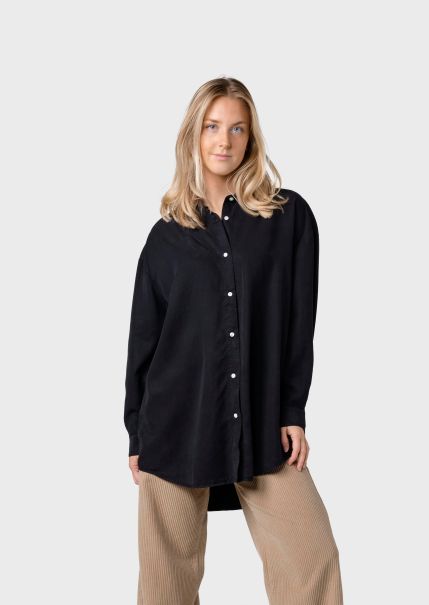 Klitmoller Collective Ofelia Lyocell Shirt - Black Women Shirts Modern