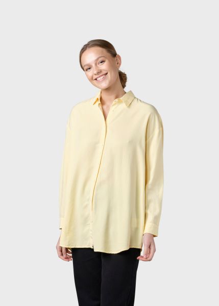 Women Shirts Klitmoller Collective Sturdy Ofelia Lyocell Shirt - Lemon Sorbet