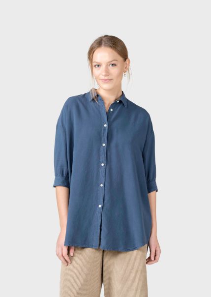 Women Efficient Shirts Oline Shirt - Deep Blue Klitmoller Collective