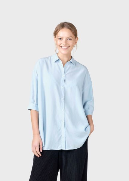 Accessible Women Shirts Oline Shirt - Light Blue Klitmoller Collective