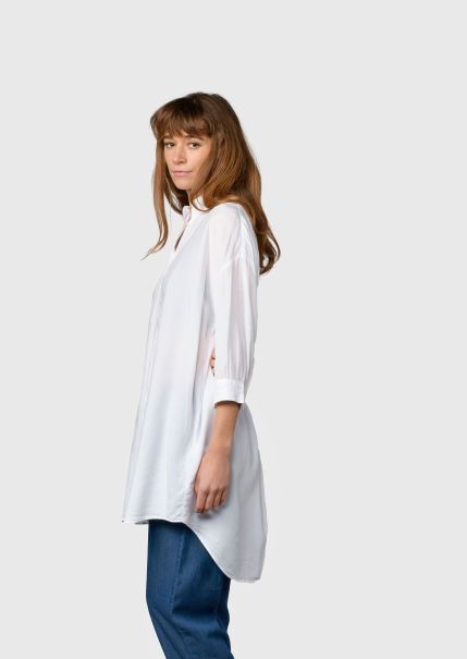 Women Oline Shirt - White Klitmoller Collective Relaxing Shirts