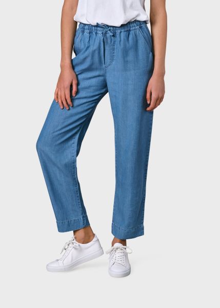 Pants Nicoline Chambrey Pant - Light Blue Women Klitmoller Collective Specialized
