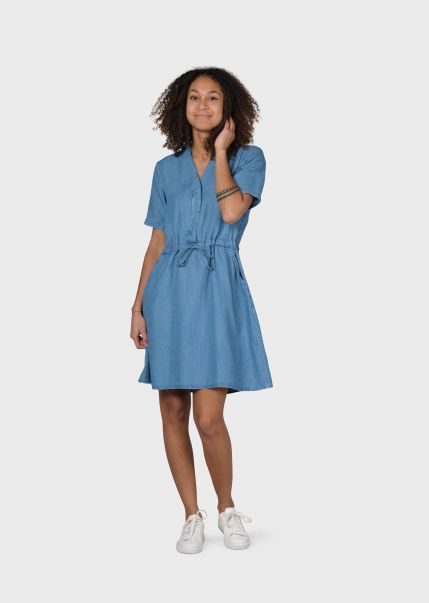 Bjørk Dress - Light Blue Chambrey Enrich Women Klitmoller Collective Dresses