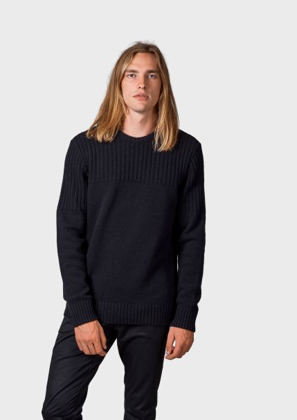 Klitmoller Collective Knitwear User-Friendly Søren Knit - Black Men
