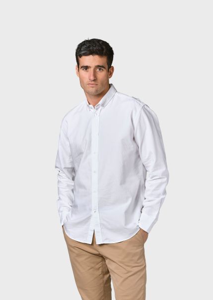 Shirts Men Dependable Klitmoller Collective Basic Shirt - White
