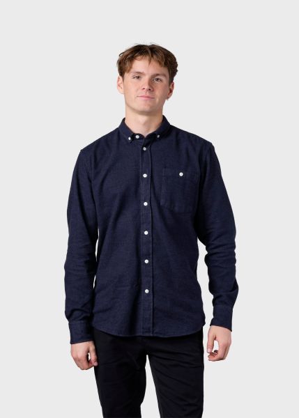 Benjamin Lumber Shirt - Deep Blue Shirts Klitmoller Collective Special Price Men