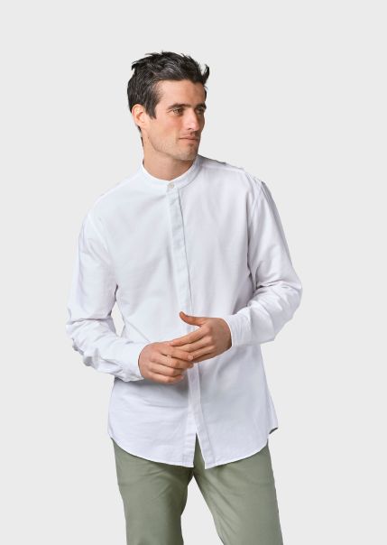New Men Klitmoller Collective Simon Shirt - White Shirts