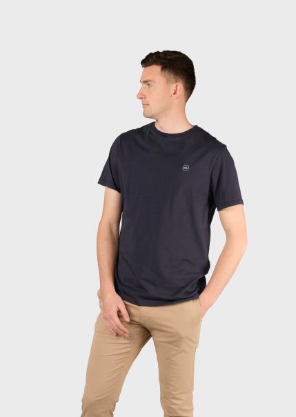 Elton Tee - Navy Men Mega Sale T-Shirts Klitmoller Collective
