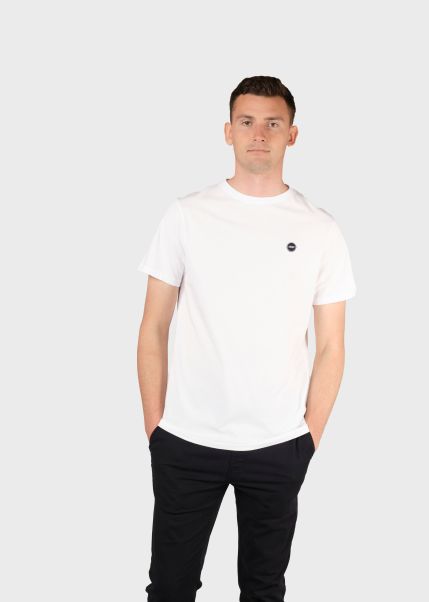 Men Klitmoller Collective T-Shirts Elton Tee - White User-Friendly