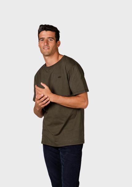 Klitmoller Collective Felix Tee - Olive Men Custom T-Shirts