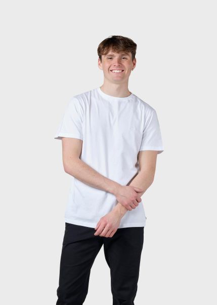 T-Shirts Felix Tee - White Low Cost Men Klitmoller Collective