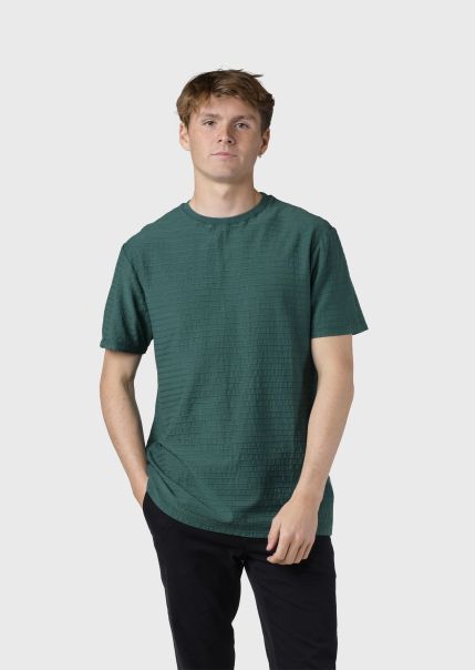 Lauge Tee - Moss Green Klitmoller Collective Men Energy-Efficient T-Shirts