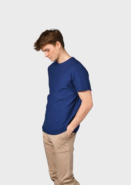 Men Klitmoller Collective Lauge Tee - Ocean T-Shirts Exquisite