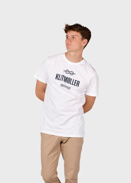 Voucher Mens Logo Tee - White Men Klitmoller Collective T-Shirts