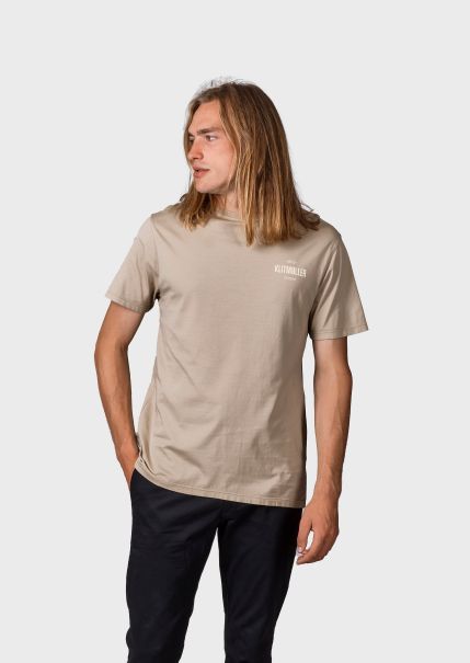 Mens Small Logo Tee - Sand Klitmoller Collective T-Shirts Plush Men