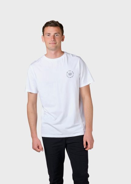 Klitmoller Collective Mico Tee - White Men Comfortable T-Shirts