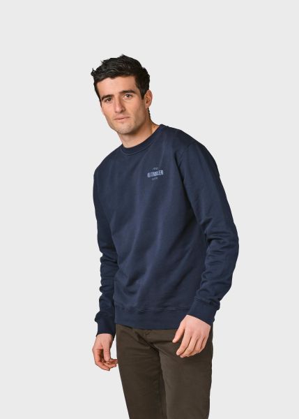 Sweatshirts Cost-Effective Klitmoller Collective Mens Small Logo Crew - Navy Men