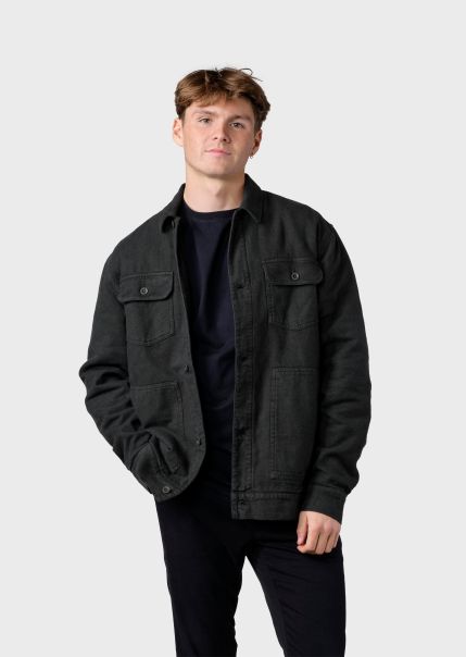 Men Niklas Lumber Overshirt - Olive Klitmoller Collective Versatile Jackets