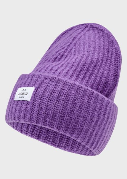 Klitmoller Collective Accessories Aesthetic Wide Rib Beanie - Lilac Beanies