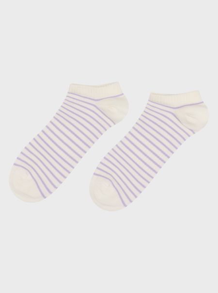 Accessories Socks Optimize Short Sock - Cream/Lilac Klitmoller Collective