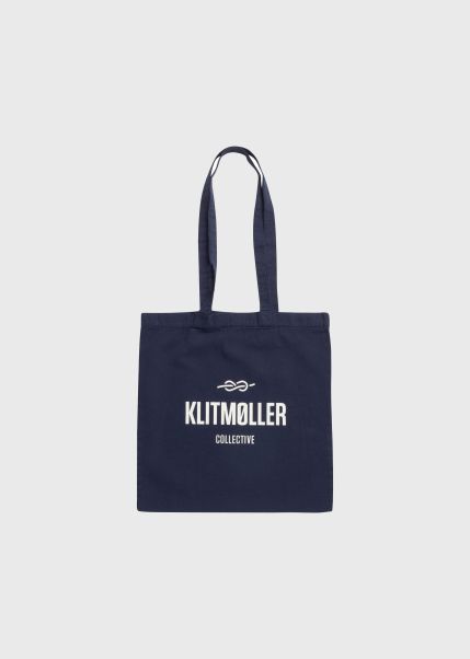 Accessories Totebags Klitmoller Collective Tote Bag - Navy Hygienic